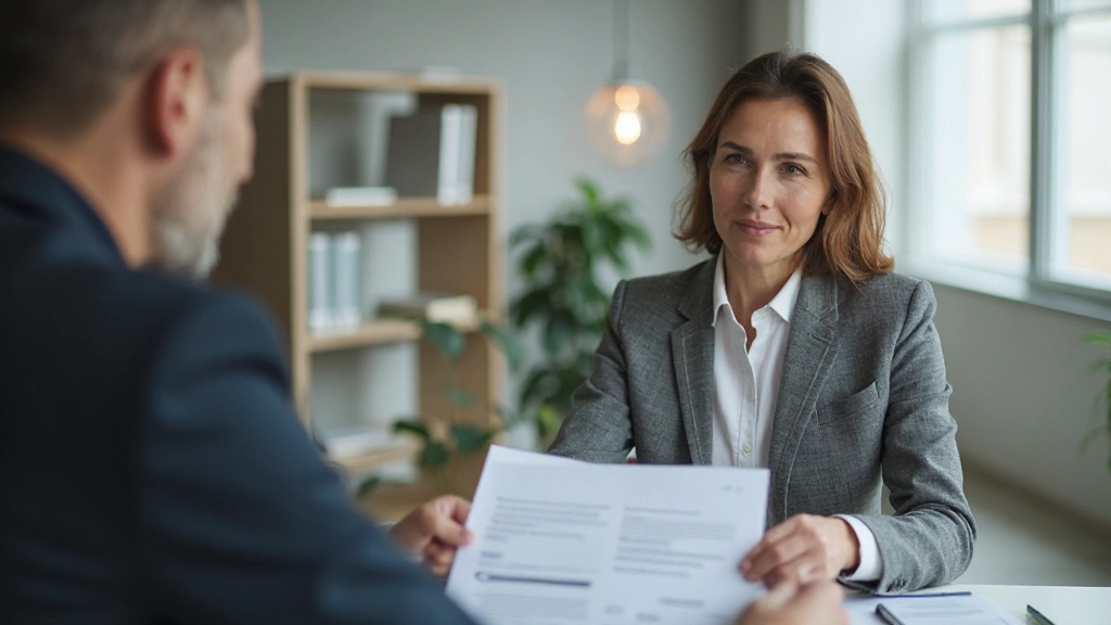 Специалист по финансам помогает клиенту с финансовым планированием